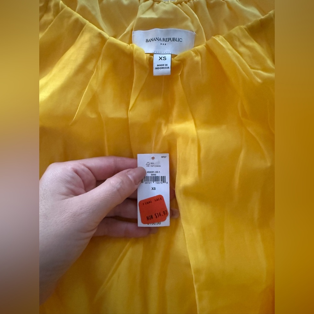 Banana Republic Vibrant Yellow Top